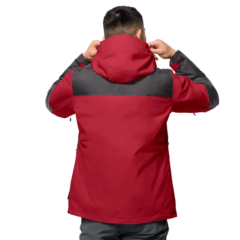 Jack Wolfskin Men's Jasper 3-in-1 Jacket - Red Lacquer-7